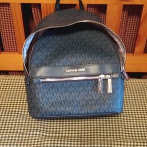 Mk backpack navy blue